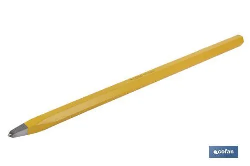 Puntero de construcción sin mango protector | Medidas desde 16 x 200 mm hasta 20 x 500 mm